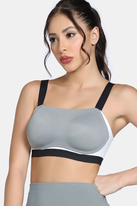 Zelocity High Impact Quick Dry Sports Bra- Wild Dove — image 5